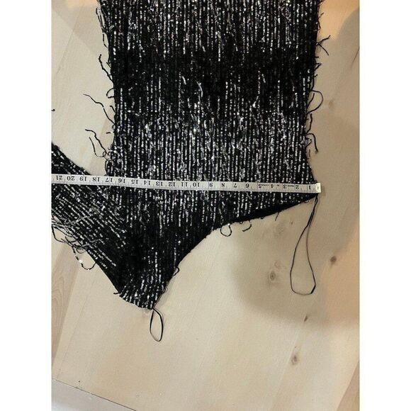 Anthropologie Plus Size Flapper Retro Chic Shimmer Sequins Glam Party Mini Dress - Picture 5 of 8